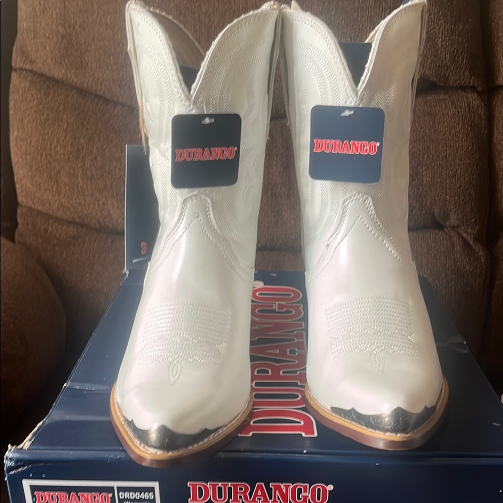 Durango Classic White Cowboy Boots